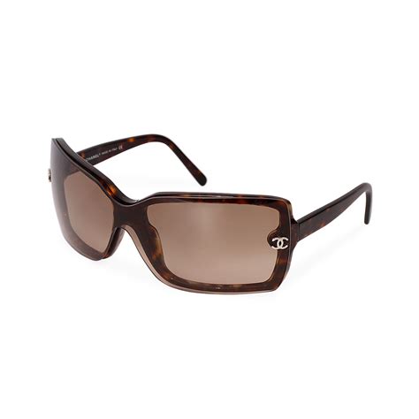 chanel milky brown sunglasses